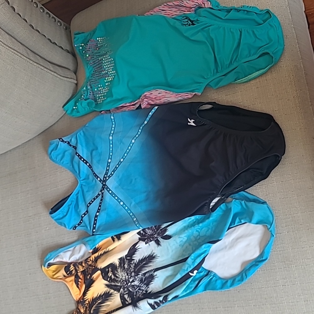 3 gk Adult Medium Leotards
